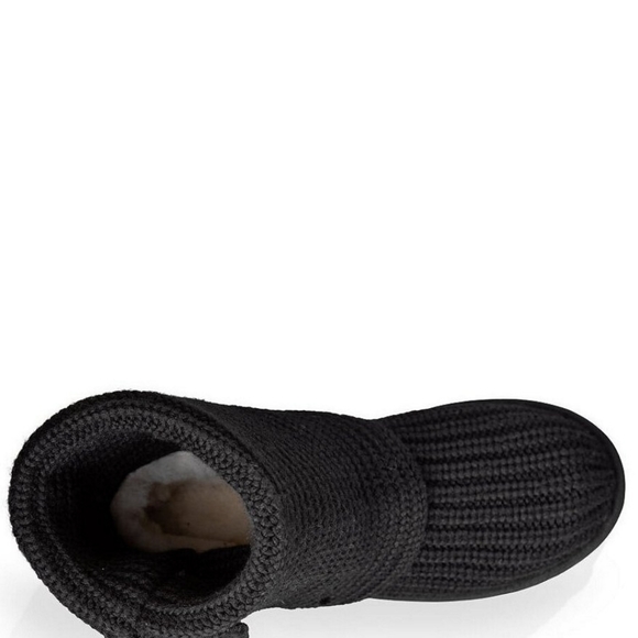 UGG Classic Cardy II Knit Boot Size 7 Black - Picture 8 of 17